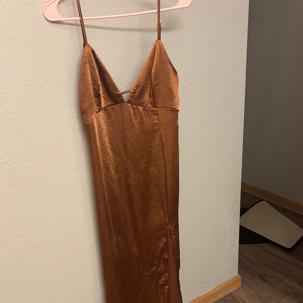 Wild Fable Copper Backless Dress